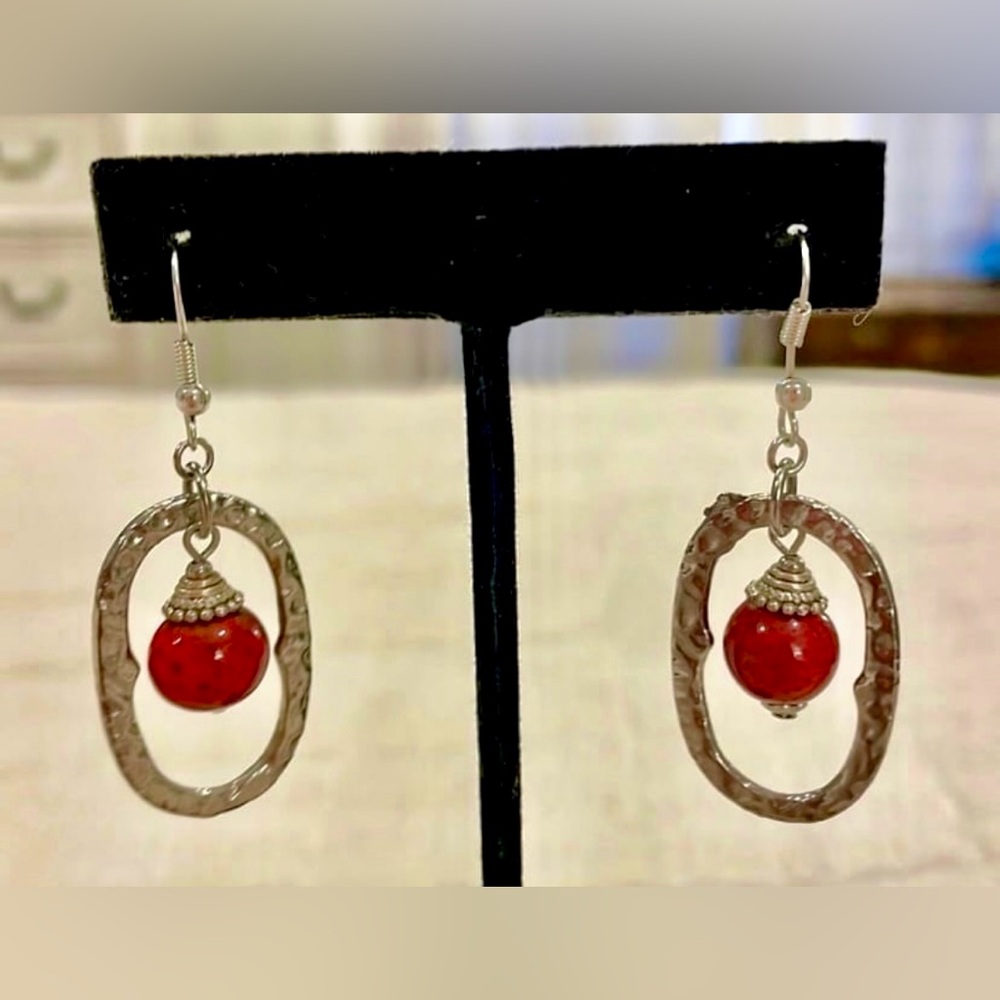 Premier Designs Ruby Dangle Earrings